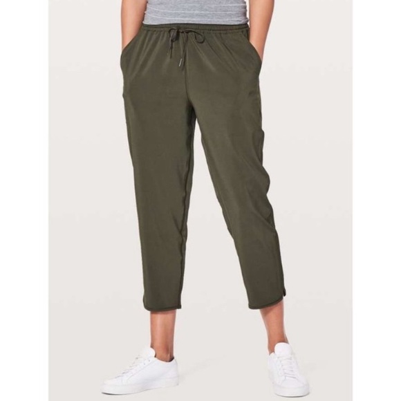 lululemon athletica Pants - Lululemon Keep It Classic Crop 23" Dark Olive